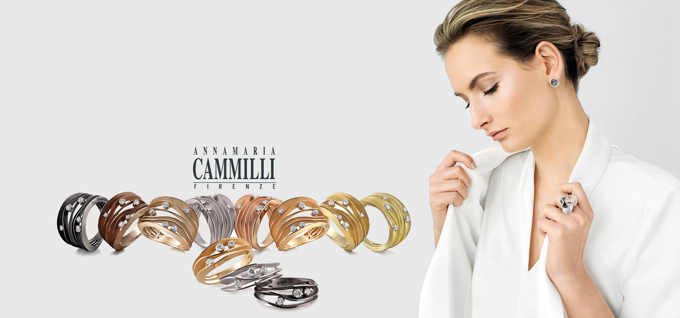 Annamaria Cammilli Jewelry Show at ZFolio Solvang and Monterey - please join us to discover her latest gold and diamond creations - rings, earrings, necklaces and bracelets