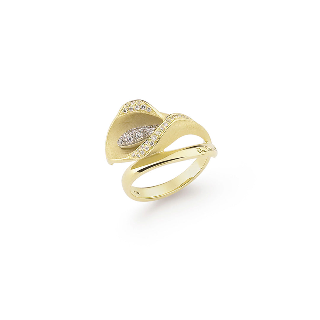 Ring - Calla with .20 cttw Diamonds in 18 Karat Gold – ZFolio