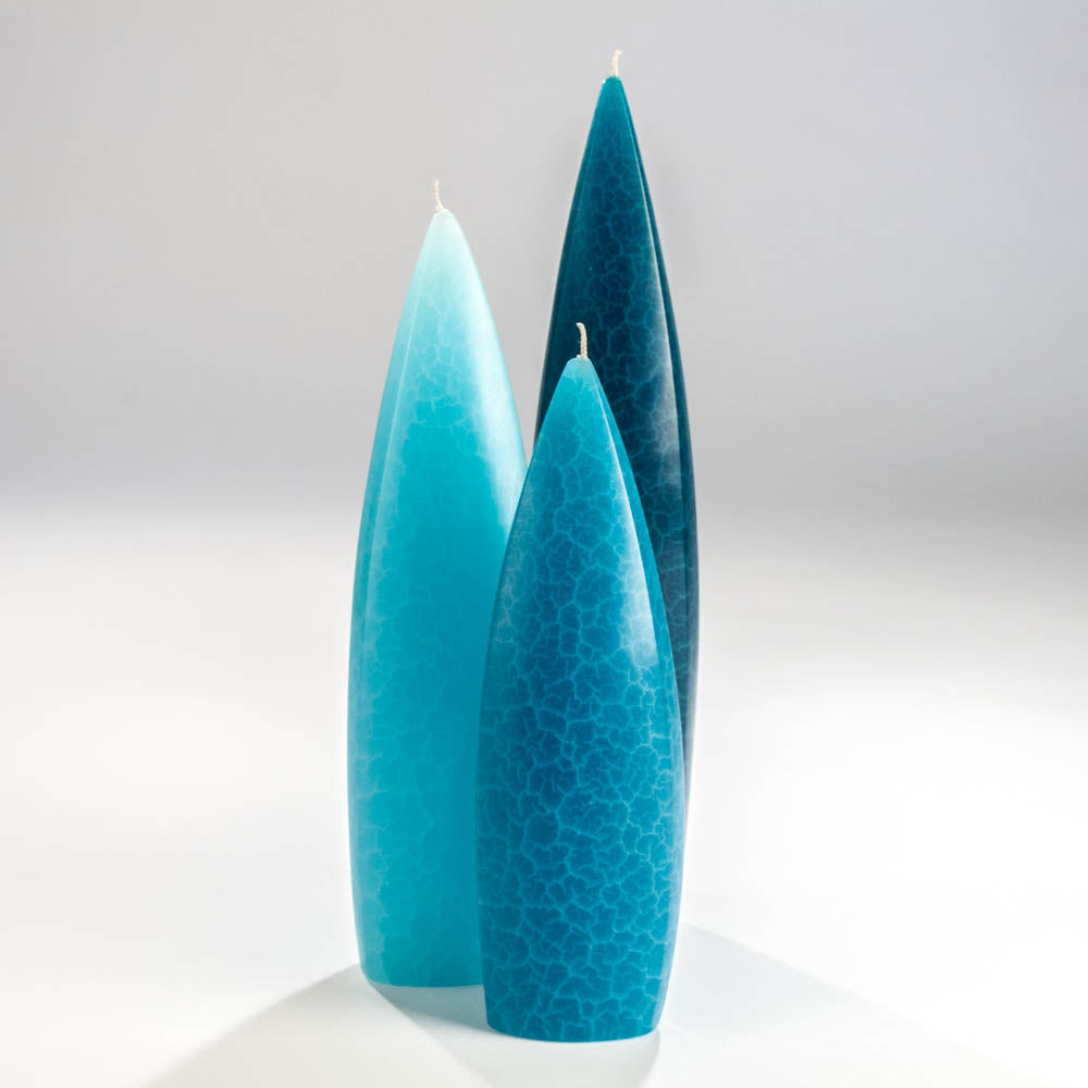 Triangular Candles Candles - Free Form 17 - Set of 3 Asymmetric Triangular Tapers - Tall ...